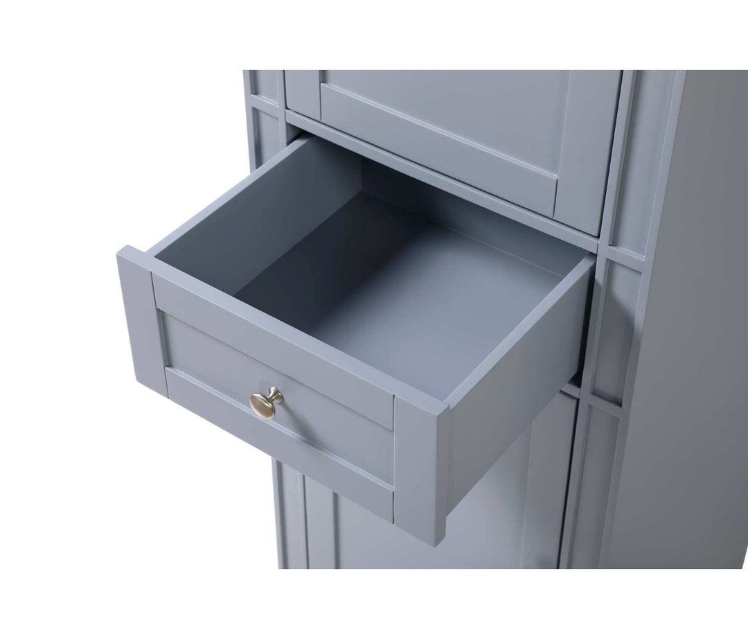 20 Inch Bath Storage Cabinet In Grey