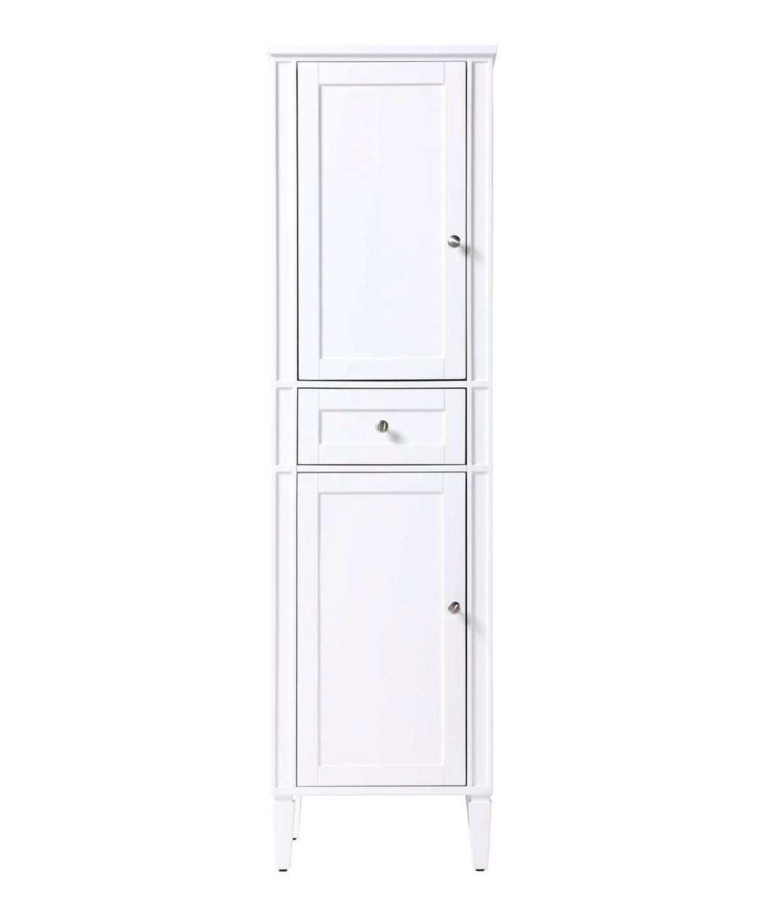 20 Inch Bath Storage Cabinet In White by Elegant Kitchen and Bath