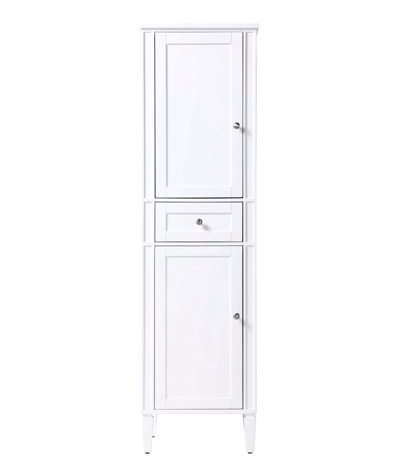 20 Inch Bath Storage Cabinet In White by Elegant Kitchen and Bath