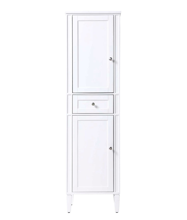 20 Inch Bath Storage Cabinet In White by Elegant Kitchen and Bath
