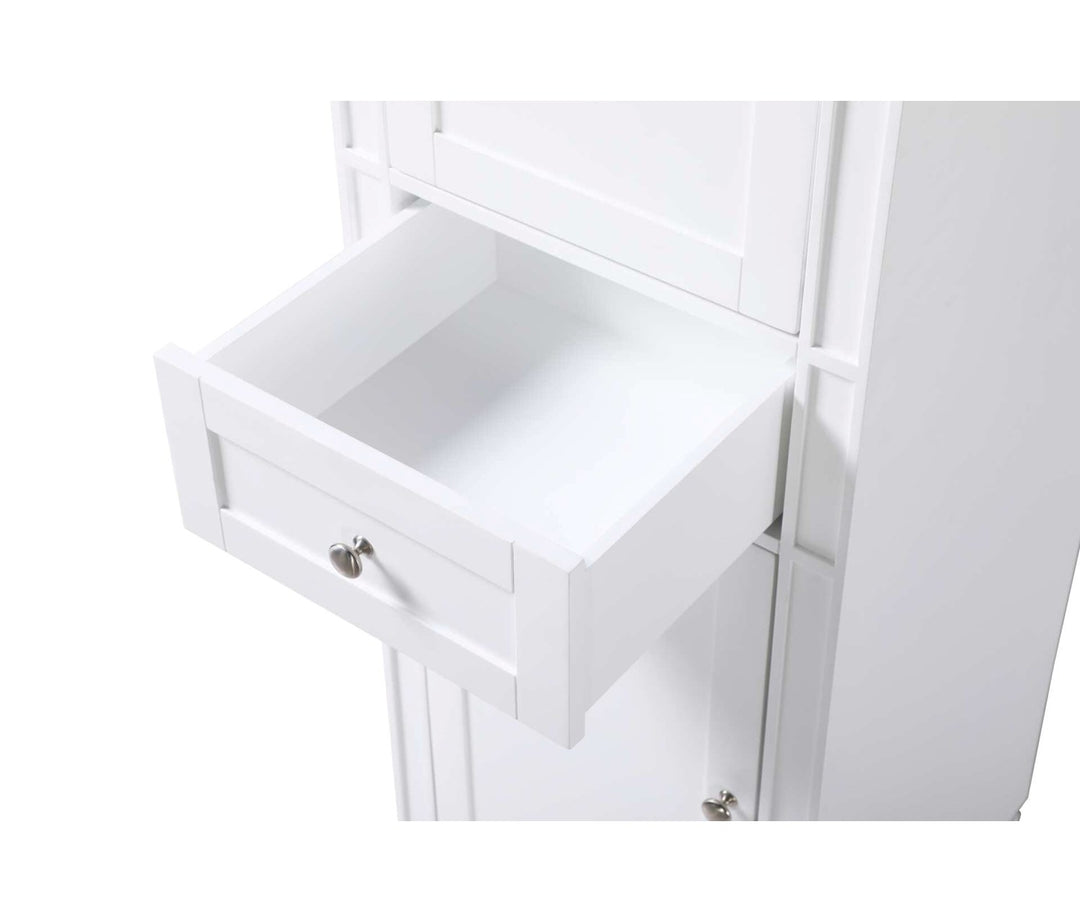 20 Inch Bath Storage Cabinet In White
