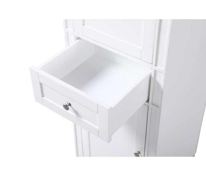 20 Inch Bath Storage Cabinet In White