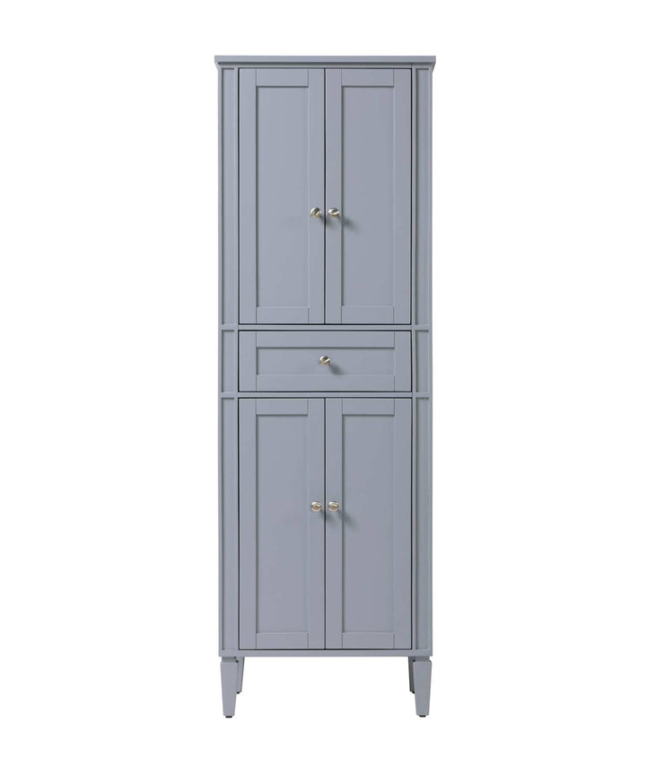 24 Inch Bath Storage Cabinet In Grey by Elegant Kitchen and Bath