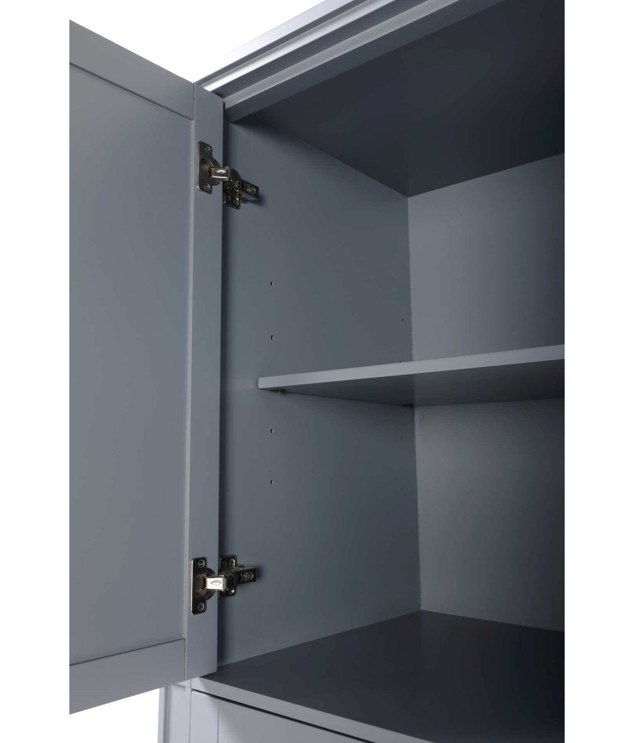24 Inch Bath Storage Cabinet In Grey