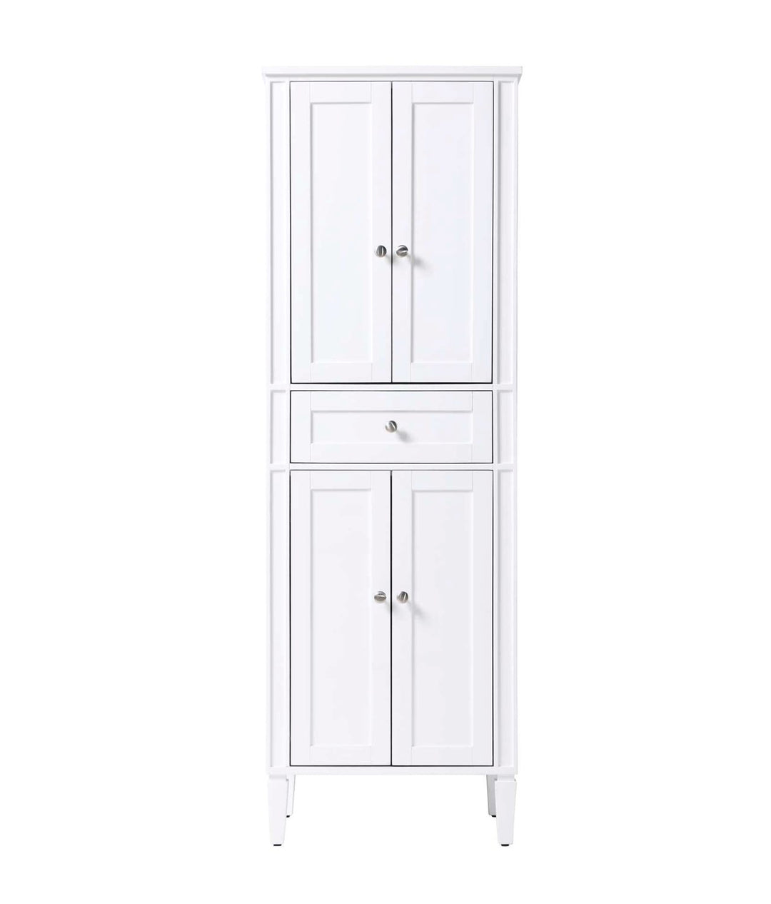 24 Inch Bath Storage Cabinet In White by Elegant Kitchen and Bath