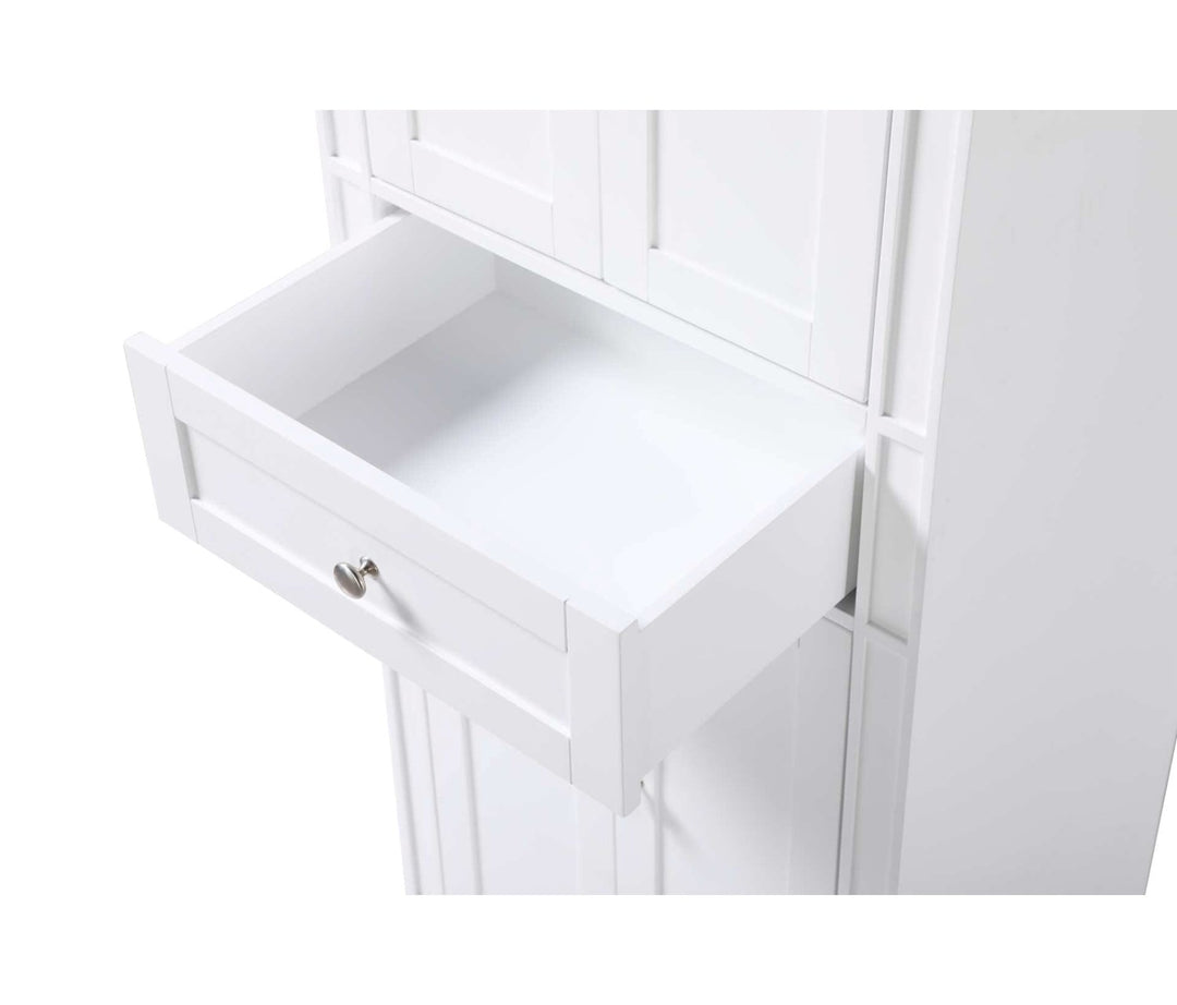 24 Inch Bath Storage Cabinet In White