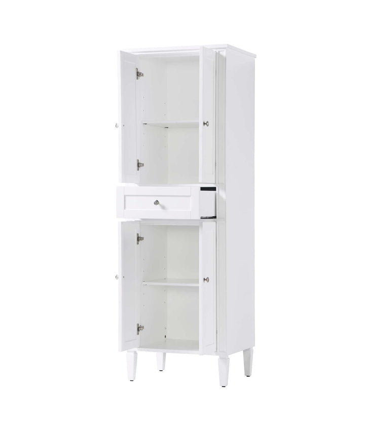 24 Inch Bath Storage Cabinet In White