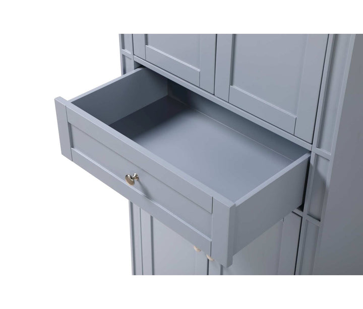 28 Inch Bath Storage Cabinet In Grey