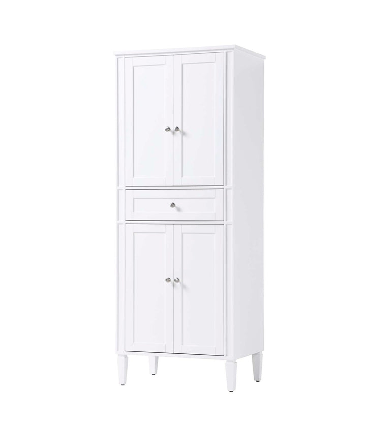 28 Inch Bath Storage Cabinet In White