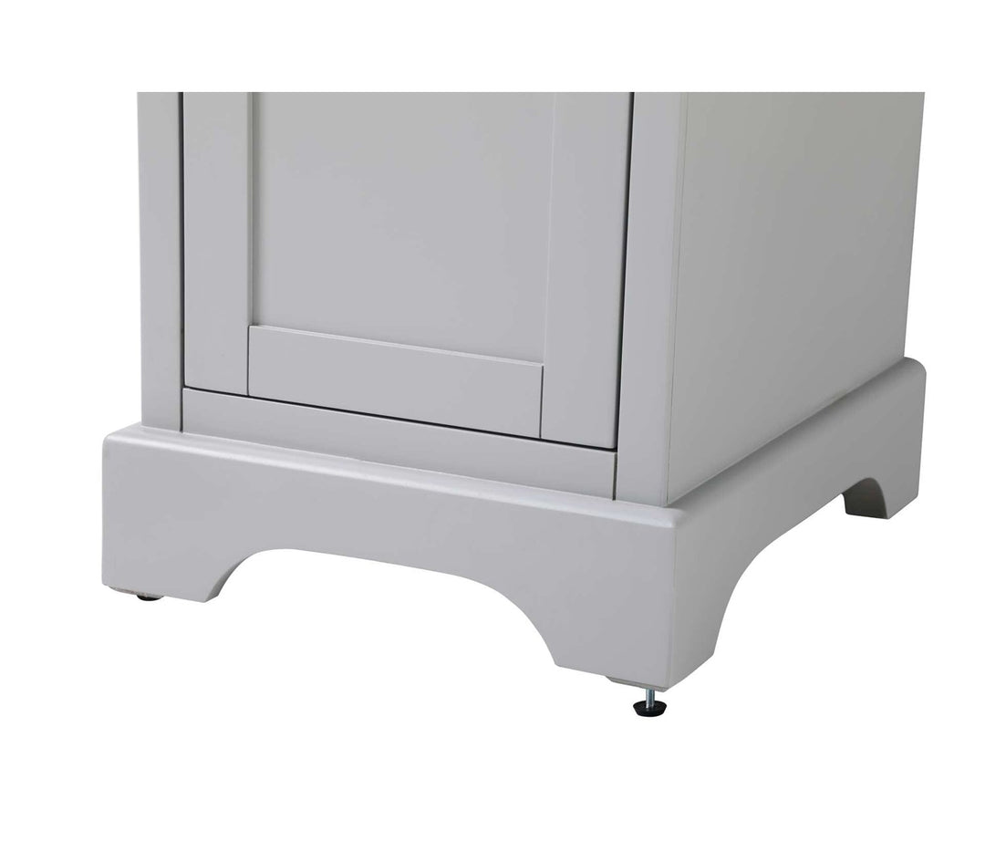 16 Inch Bath Storage Cabinet In Grey