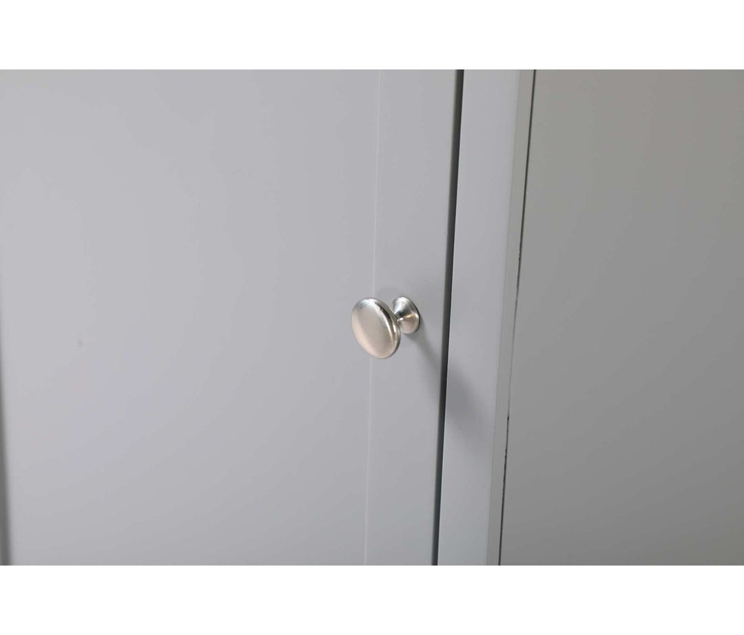 16 Inch Bath Storage Cabinet In Grey