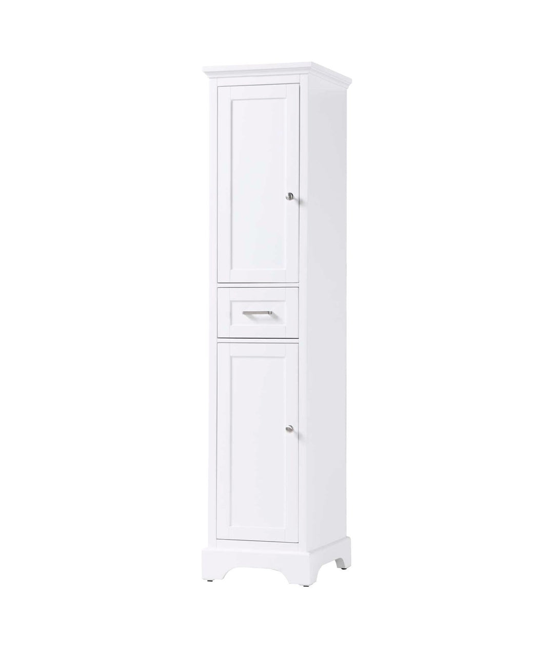 16 Inch Bath Storage Cabinet In White