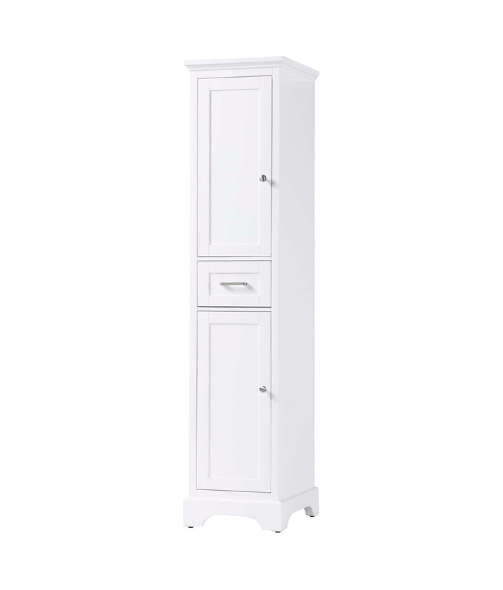 16 Inch Bath Storage Cabinet In White