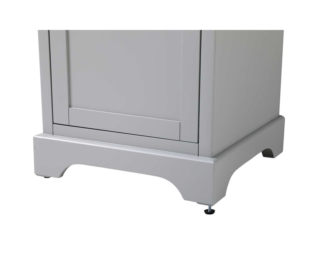 20 Inch Bath Storage Cabinet In Grey