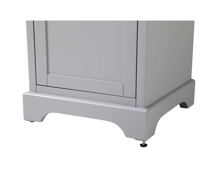 20 Inch Bath Storage Cabinet In Grey