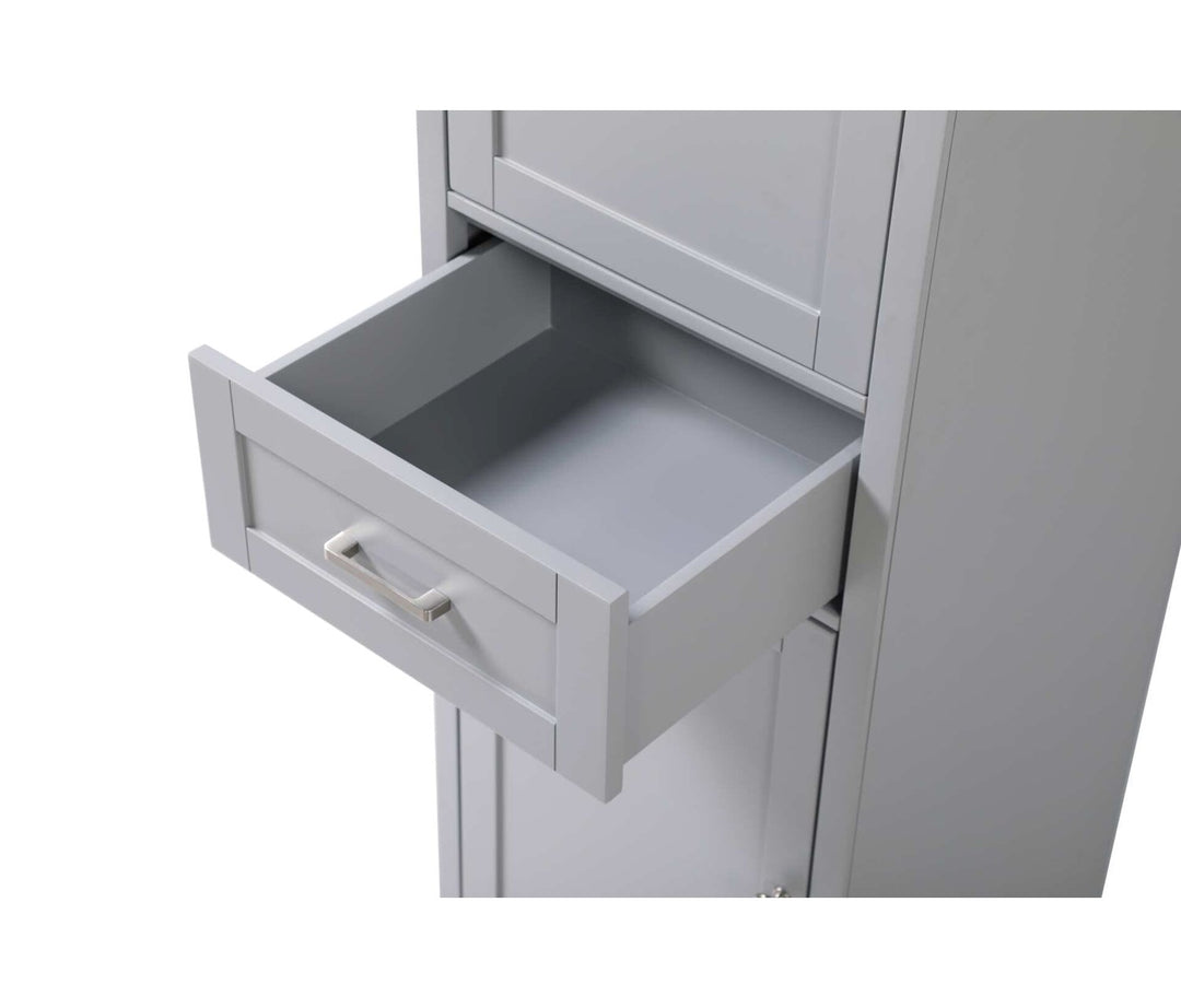 20 Inch Bath Storage Cabinet In Grey