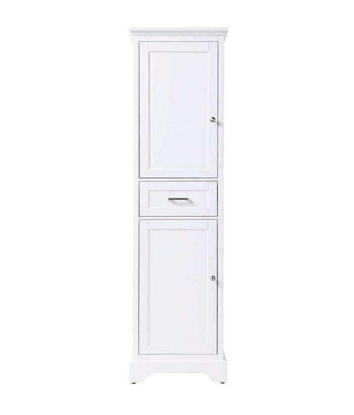 20 Inch Bath Storage Cabinet In White by Elegant Kitchen and Bath