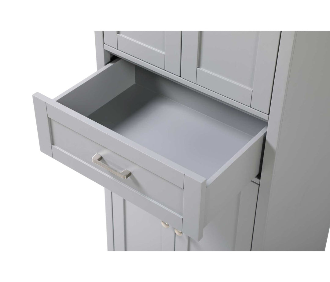 24 Inch Bath Storage Cabinet In Grey