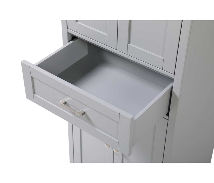 24 Inch Bath Storage Cabinet In Grey