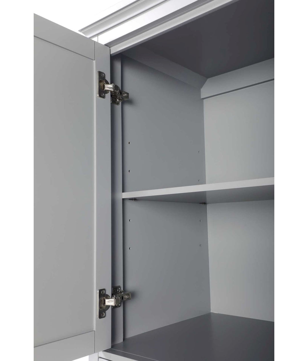 24 Inch Bath Storage Cabinet In Grey