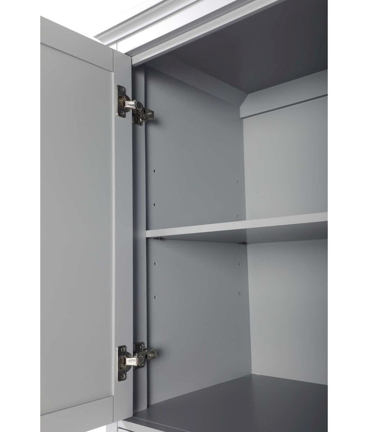 24 Inch Bath Storage Cabinet In Grey