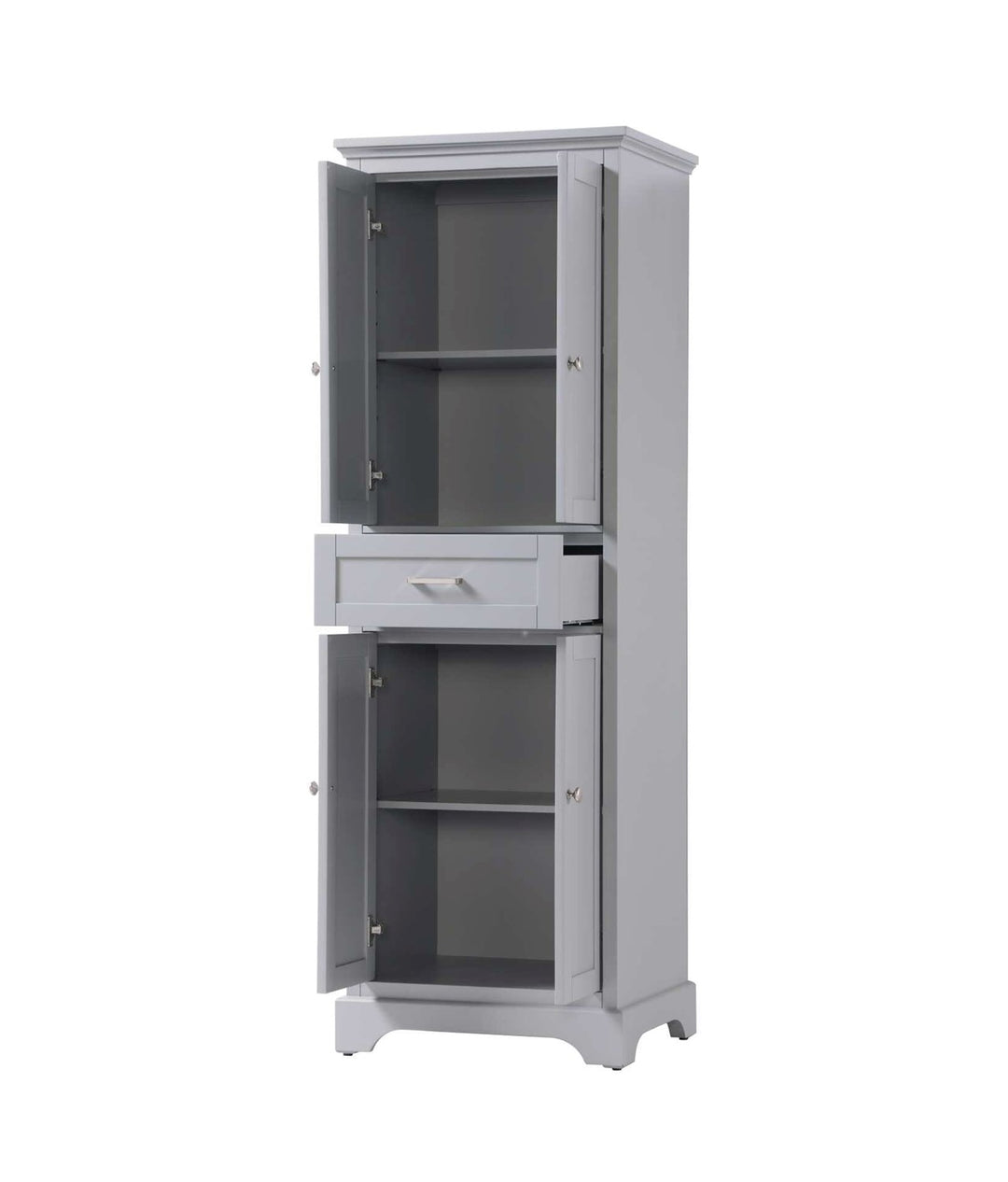 24 Inch Bath Storage Cabinet In Grey
