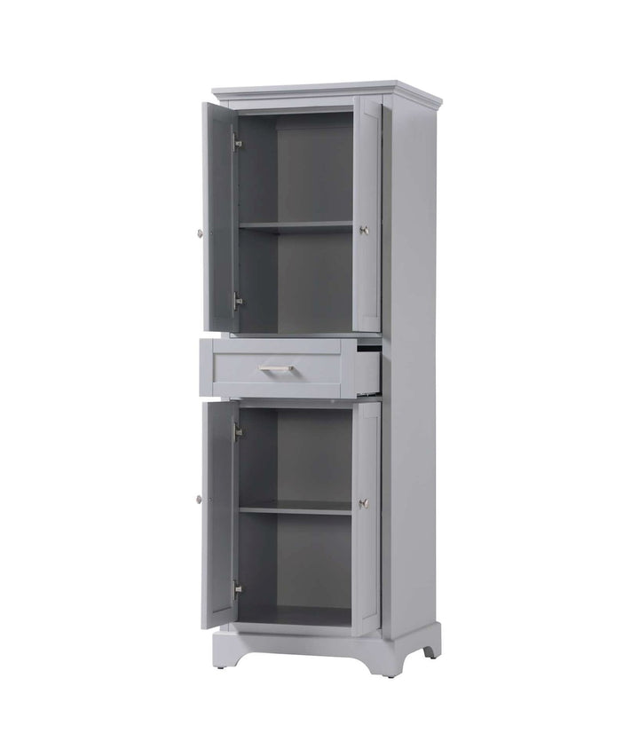 24 Inch Bath Storage Cabinet In Grey