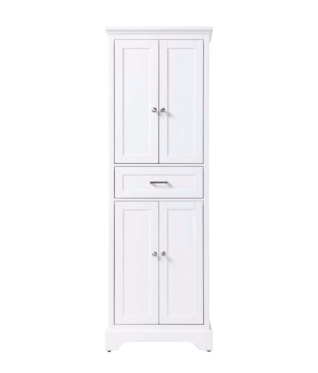 24 Inch Bath Storage Cabinet In White by Elegant Kitchen and Bath