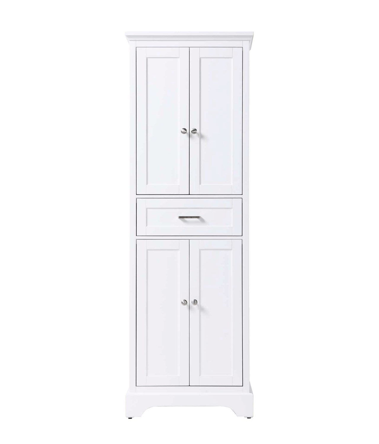 24 Inch Bath Storage Cabinet In White by Elegant Kitchen and Bath