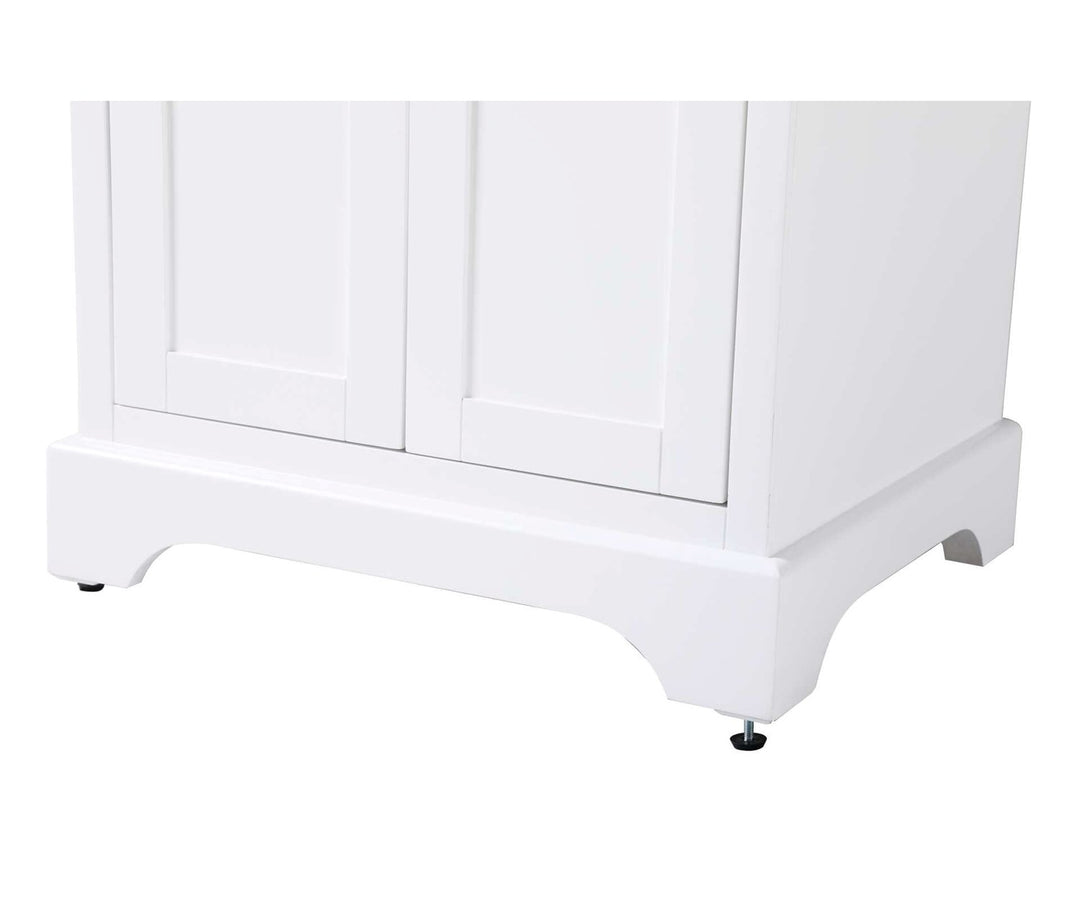 24 Inch Bath Storage Cabinet In White