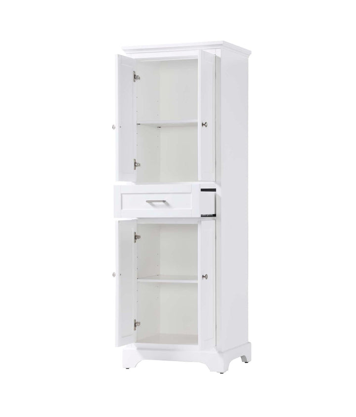 24 Inch Bath Storage Cabinet In White