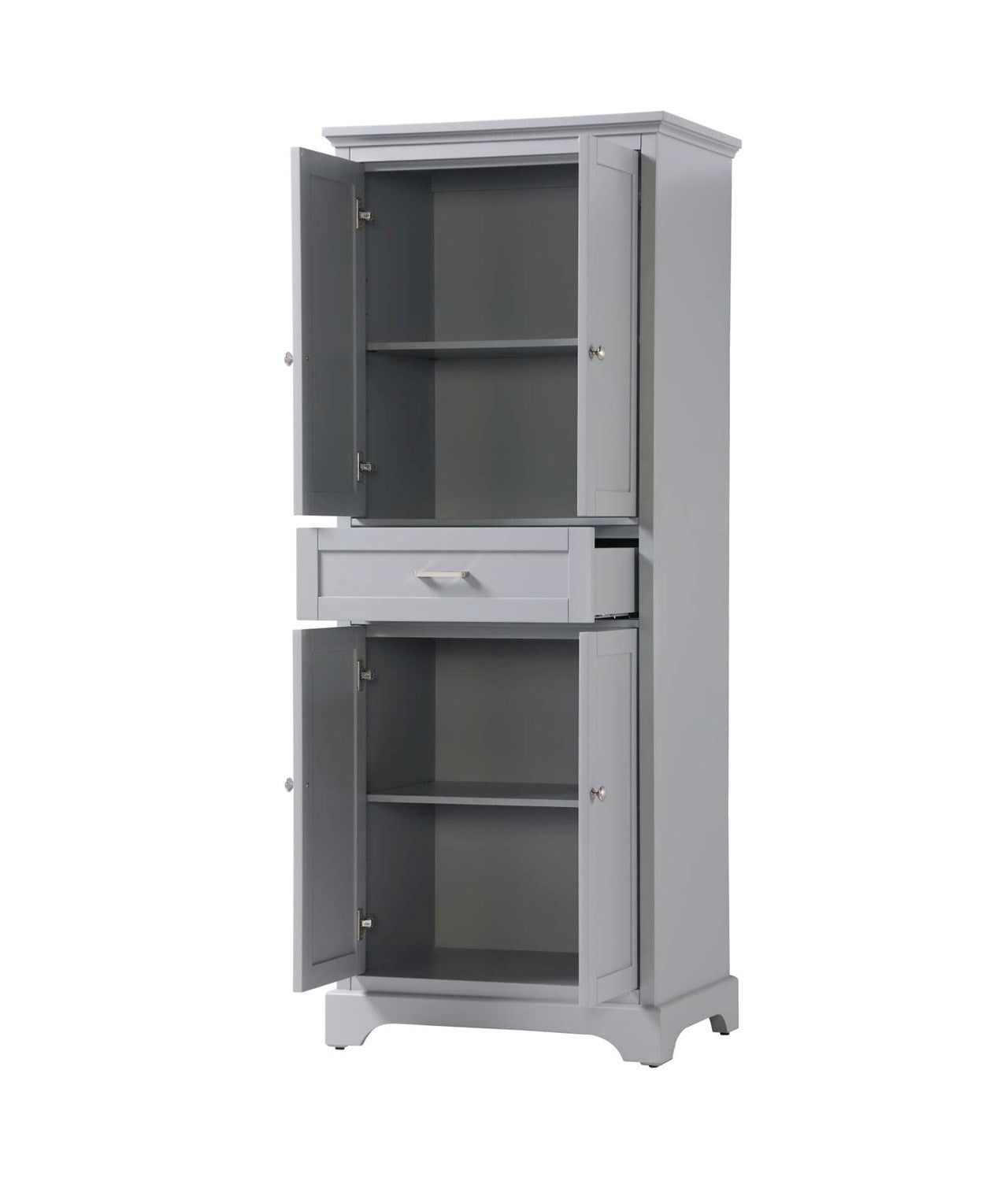 28 Inch Bath Storage Cabinet In Grey
