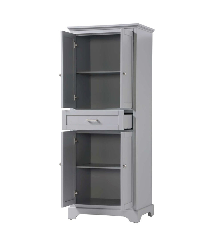 28 Inch Bath Storage Cabinet In Grey