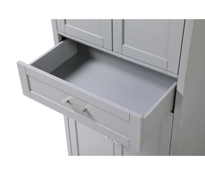 28 Inch Bath Storage Cabinet In Grey