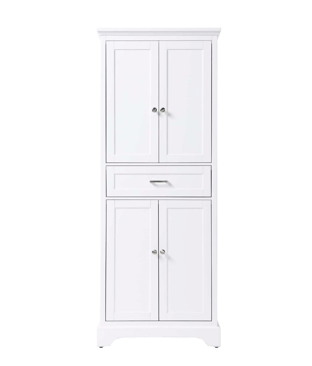 28 Inch Bath Storage Cabinet In White by Elegant Kitchen and Bath