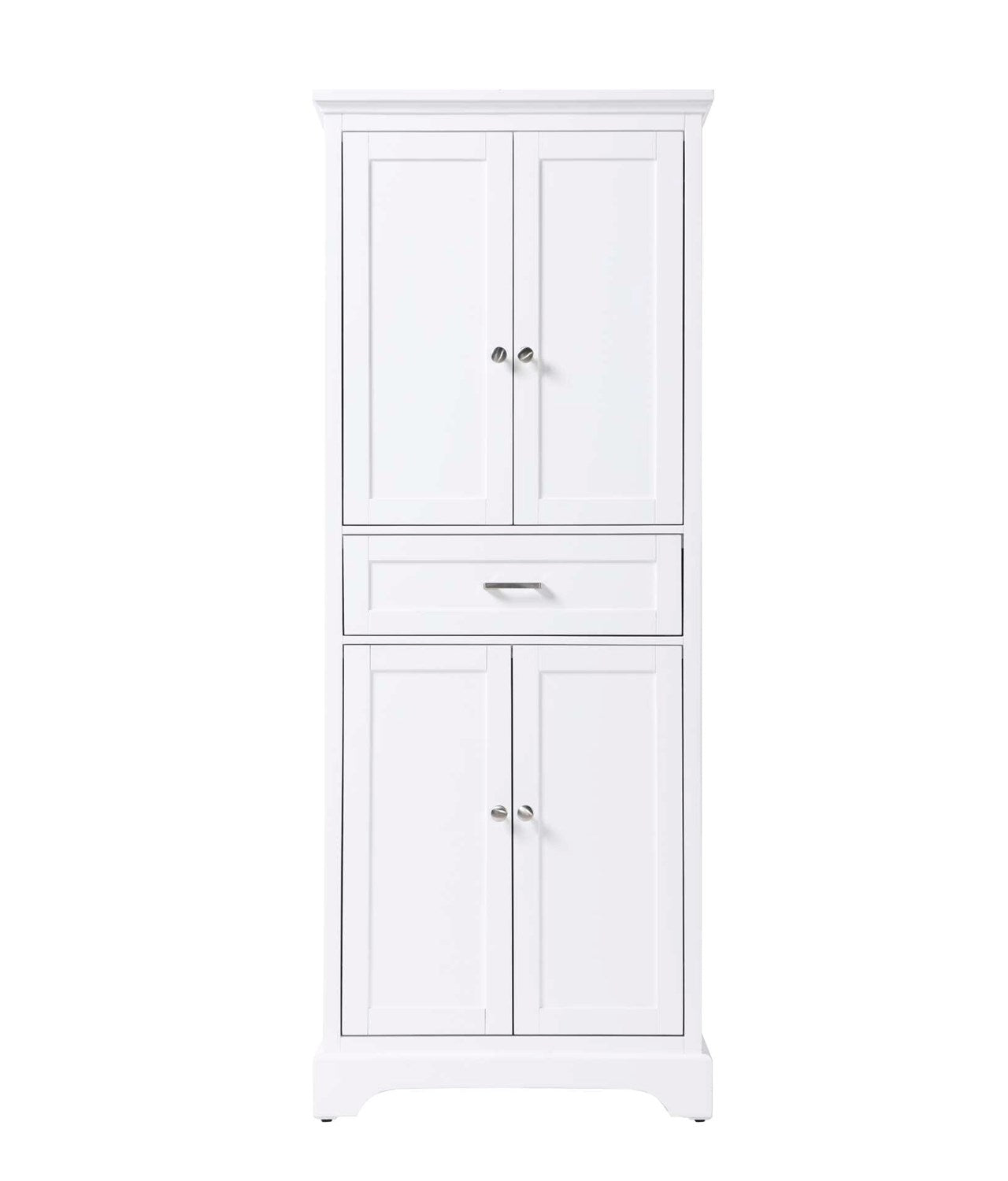 28 Inch Bath Storage Cabinet In White by Elegant Kitchen and Bath