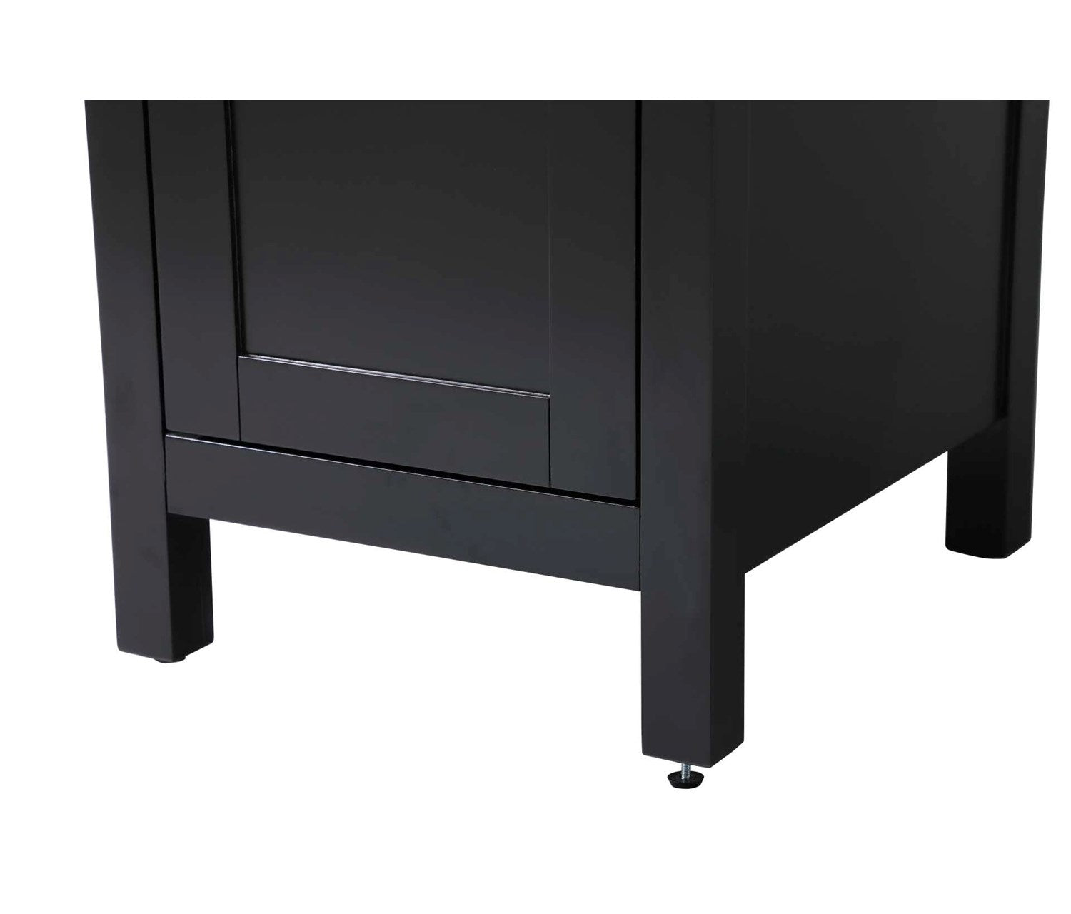 16 Inch Bath Storage Cabinet In Black