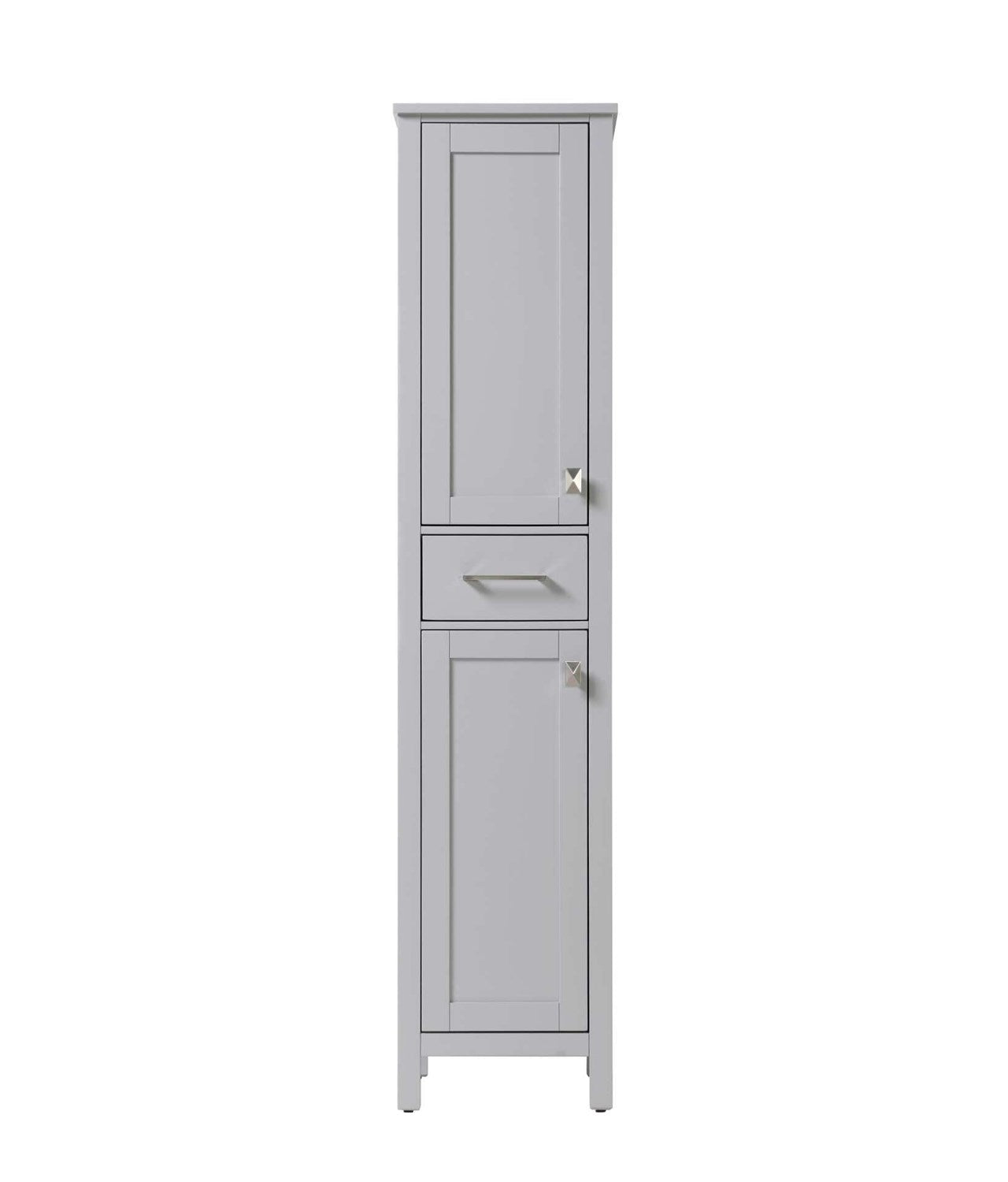 16 Inch Bath Storage Cabinet In Grey by Elegant Kitchen and Bath