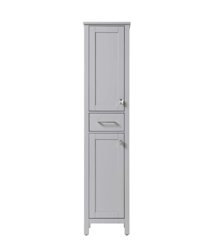 16 Inch Bath Storage Cabinet In Grey by Elegant Kitchen and Bath