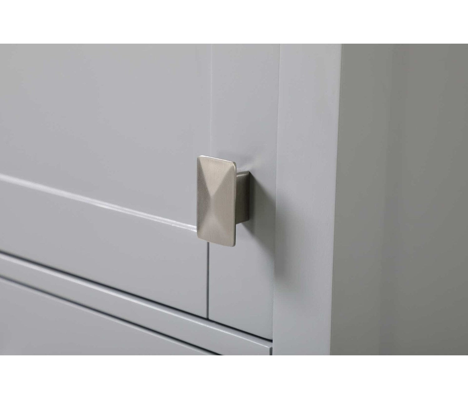 16 Inch Bath Storage Cabinet In Grey