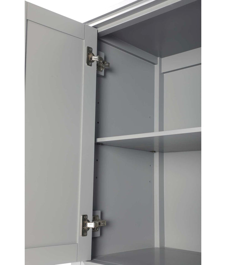 16 Inch Bath Storage Cabinet In Grey