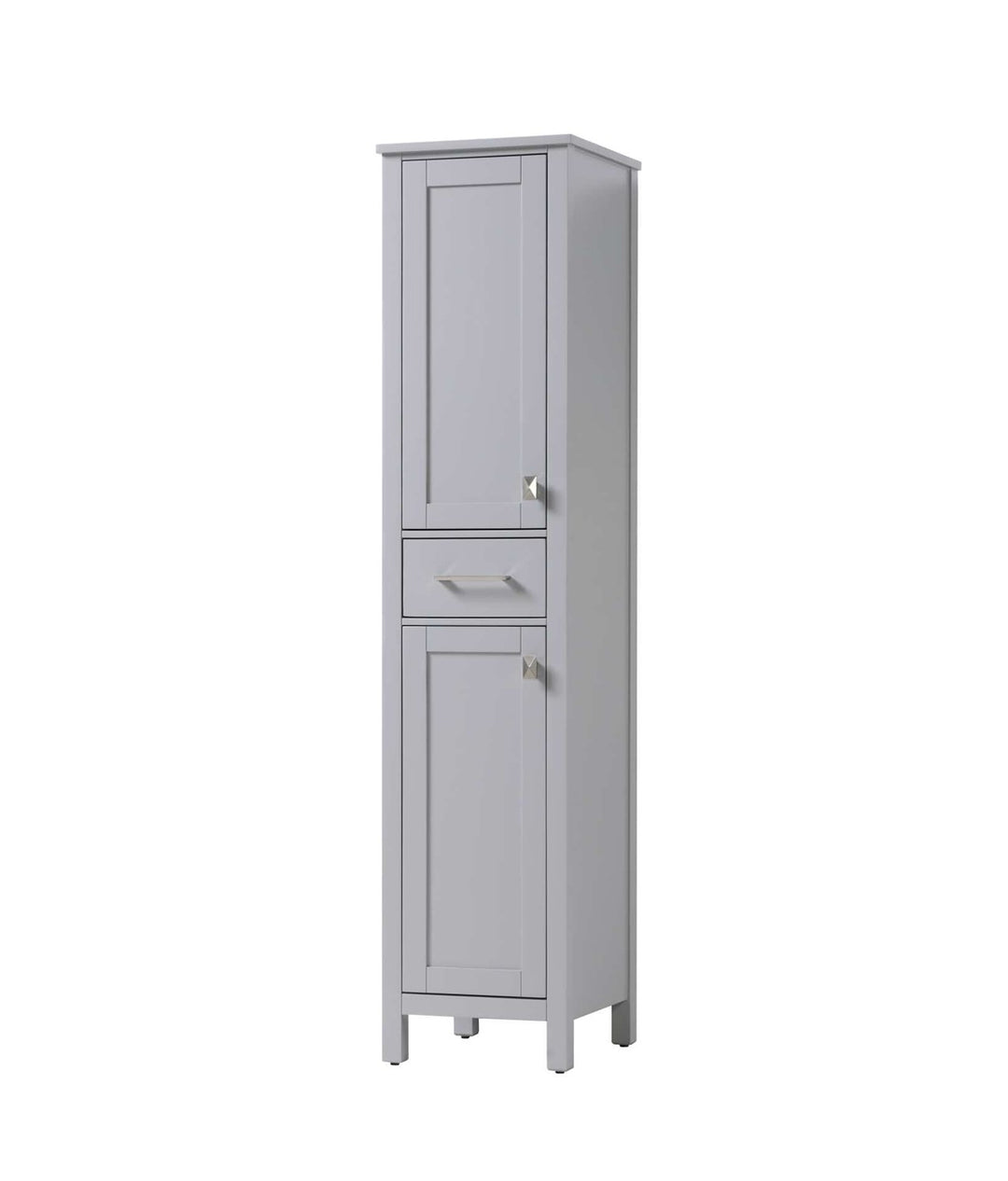 16 Inch Bath Storage Cabinet In Grey