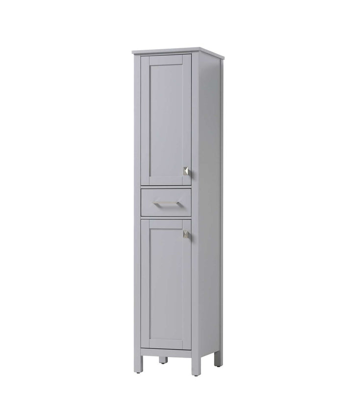 16 Inch Bath Storage Cabinet In Grey