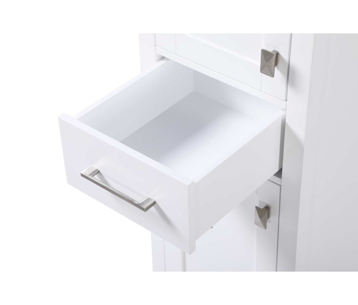 16 Inch Bath Storage Cabinet In White