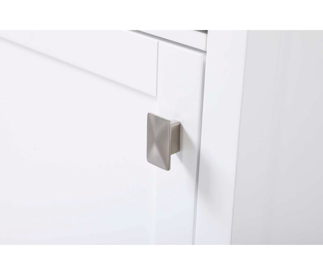 16 Inch Bath Storage Cabinet In White