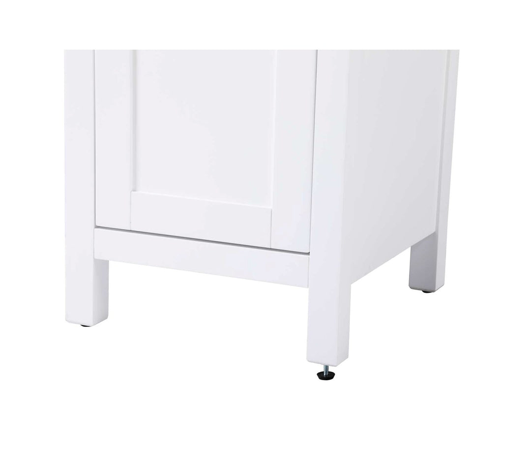16 Inch Bath Storage Cabinet In White