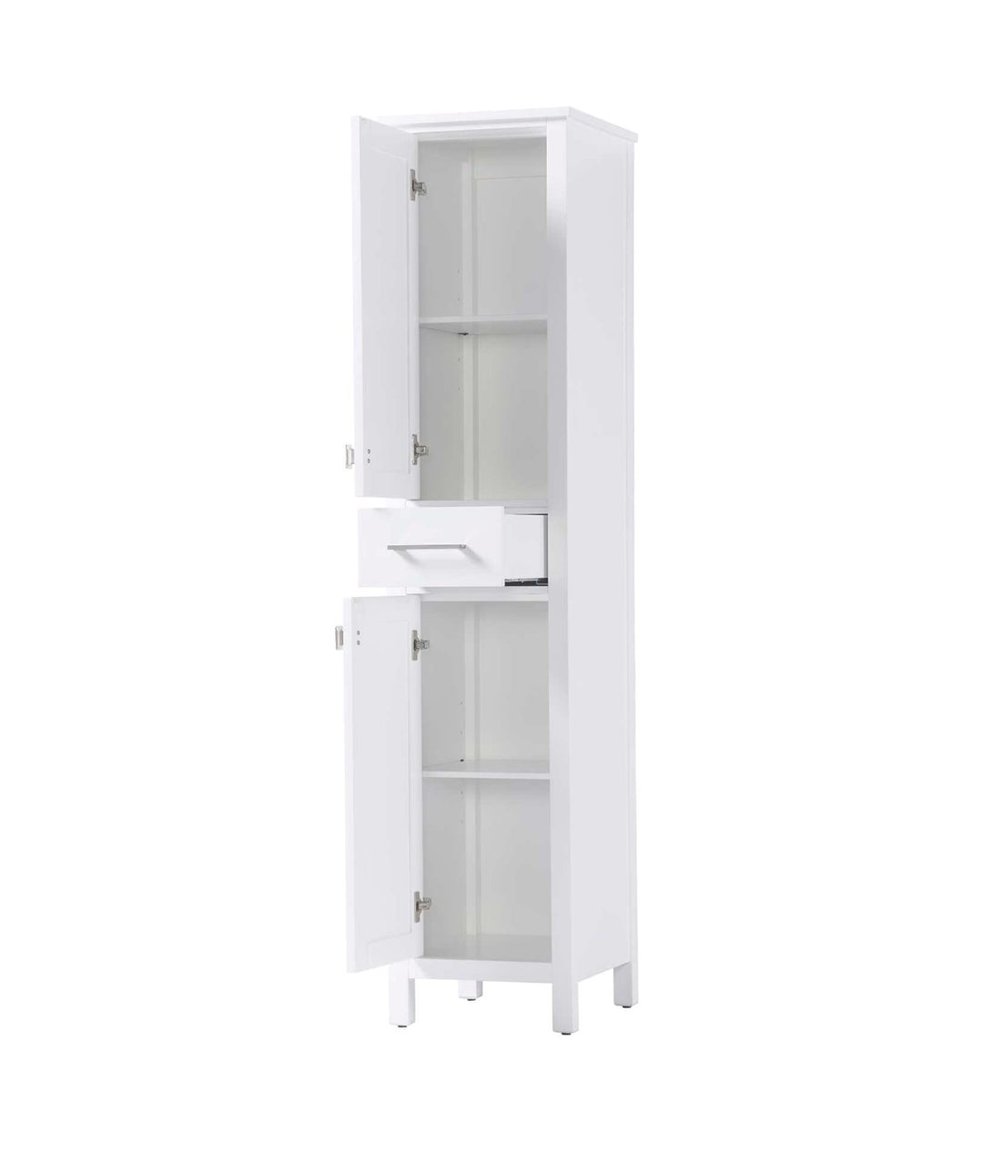16 Inch Bath Storage Cabinet In White