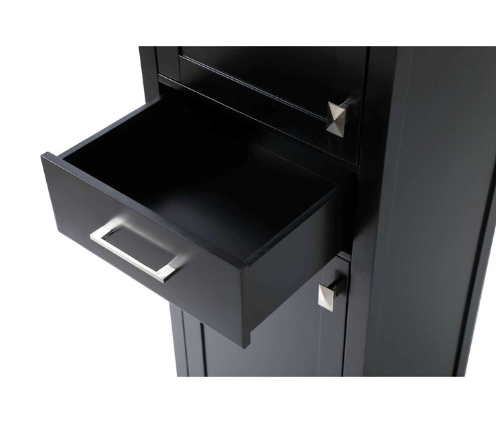 20 Inch Bath Storage Cabinet In Black