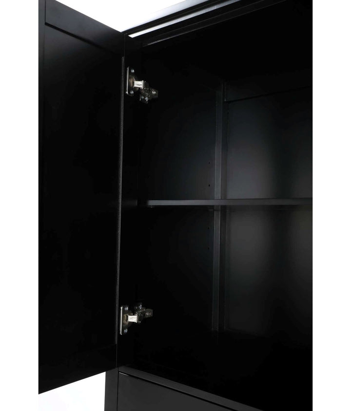 20 Inch Bath Storage Cabinet In Black