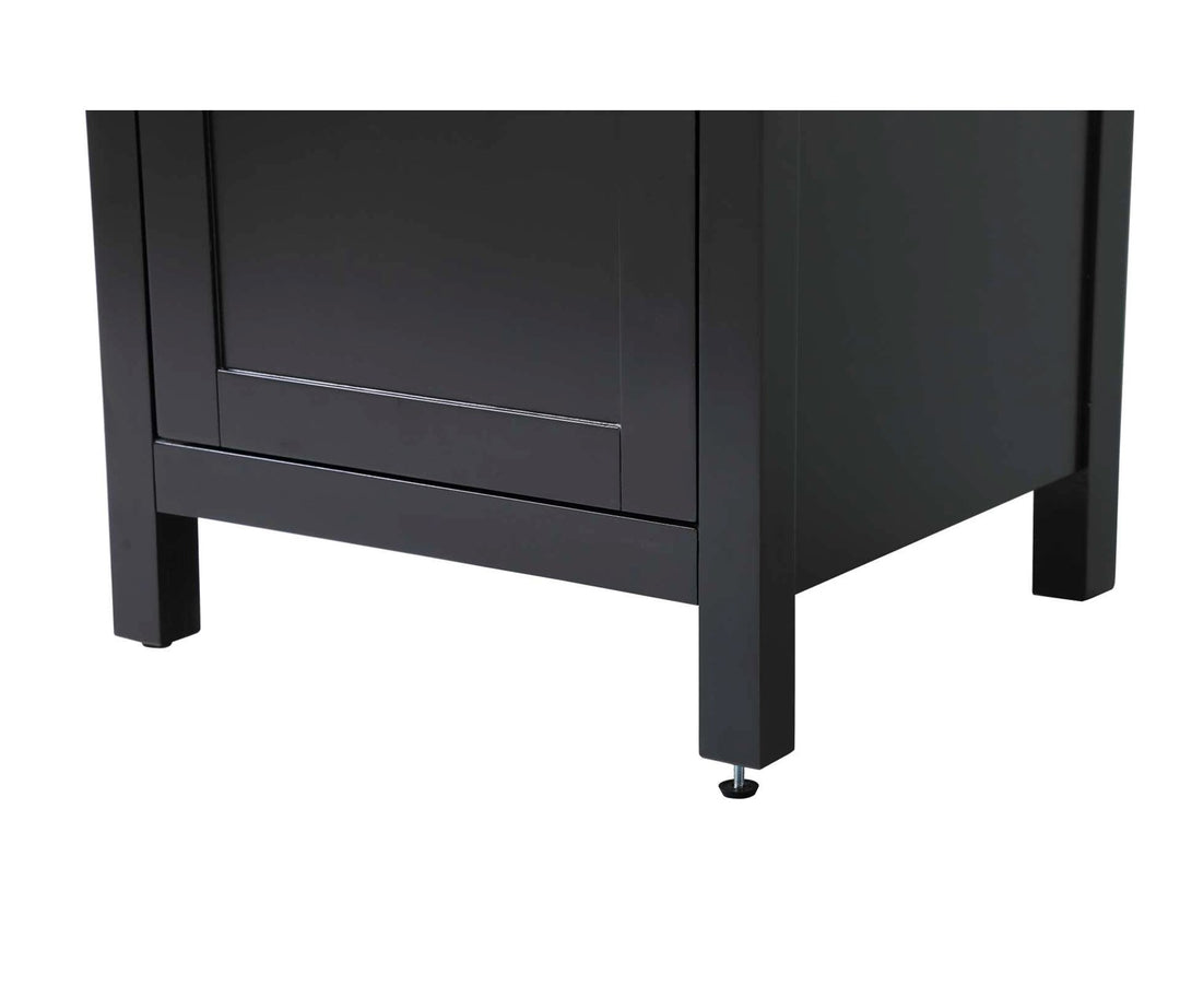 20 Inch Bath Storage Cabinet In Black